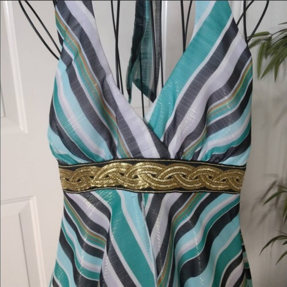 Nwt Cache Halter Top Size 10 Handkerchief Chiffon - image 3